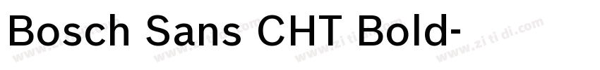 Bosch Sans CHT Bold字体转换